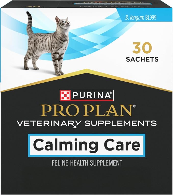 Pro Plan Calming Care Cat Supplement, Probiotic Powder for Behavioral Support, 30-Count Box