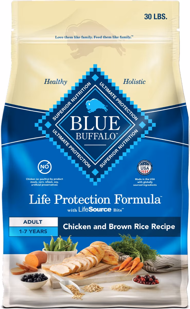 Blue Buffalo Life Protection Formula Chicken Adult Dry Dog Food, 30 lb