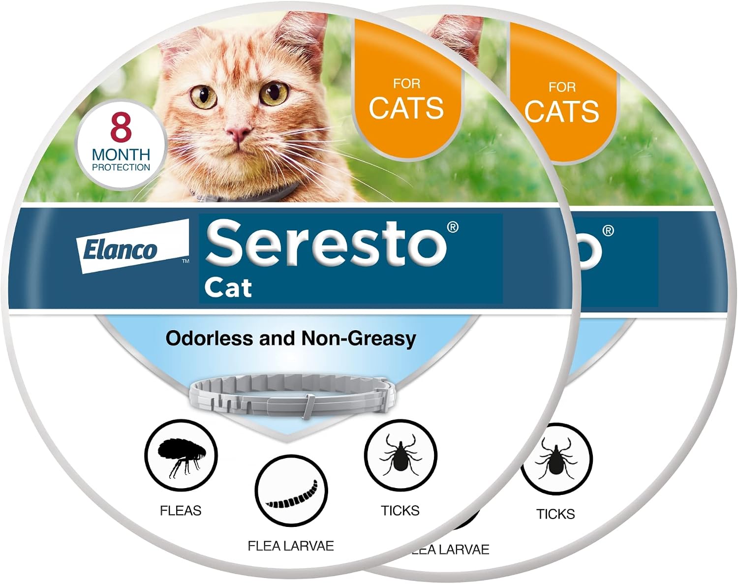 Seresto Cat Flea & Tick Collar – 8 Months Protection for Cats